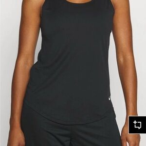Nike Pro Intertwist Dri-Fit Victory Elastika Women's Tank Top Small M Black EUC